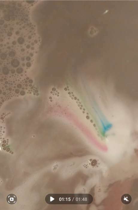 Фотография покупателя товара Бомбочка для ванн "волшебное облако радуга", 150 г - Фото 7