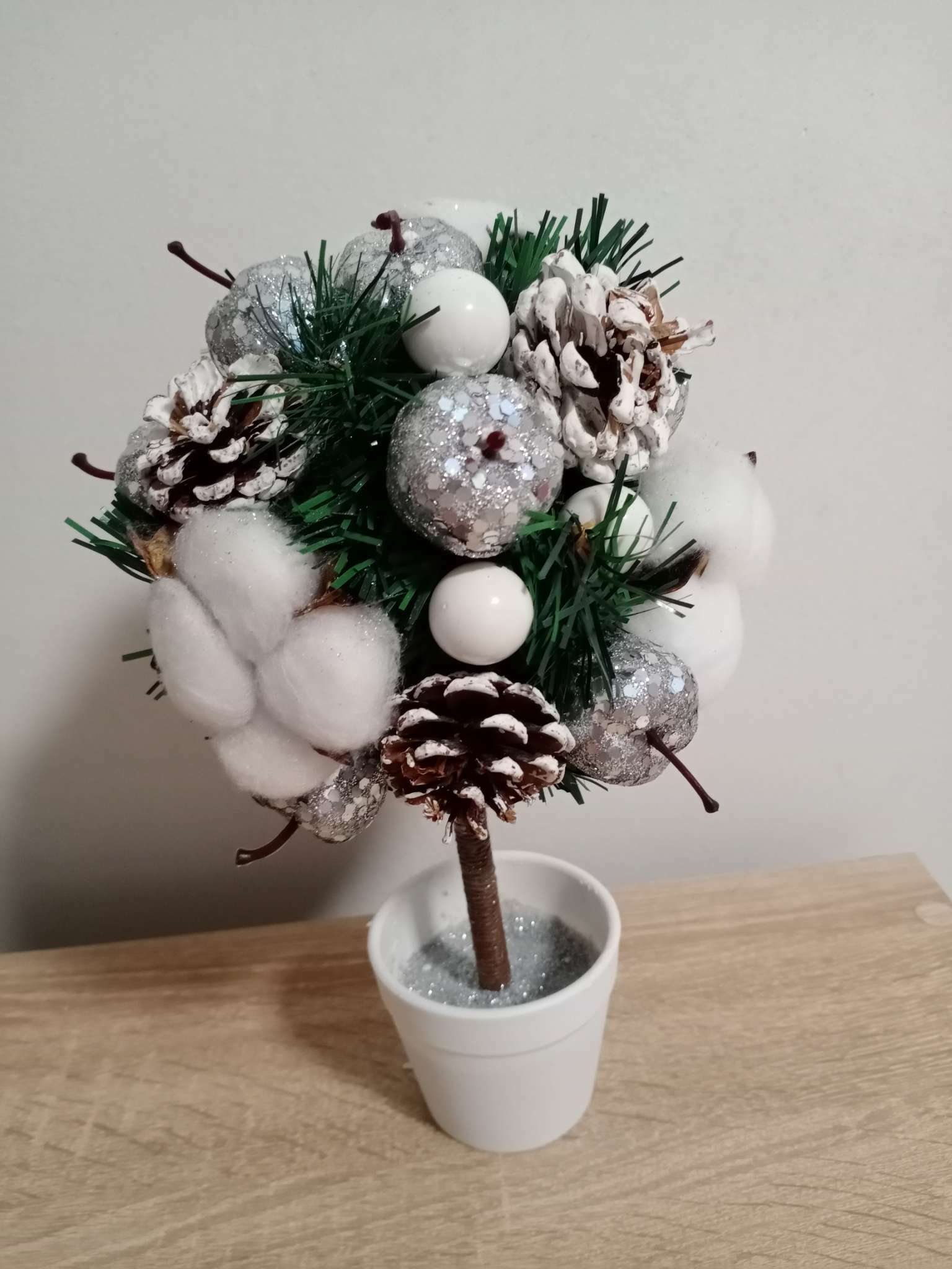 Фотография покупателя товара Набор для творчества «Новогоднее дерево», серебро - Фото 1