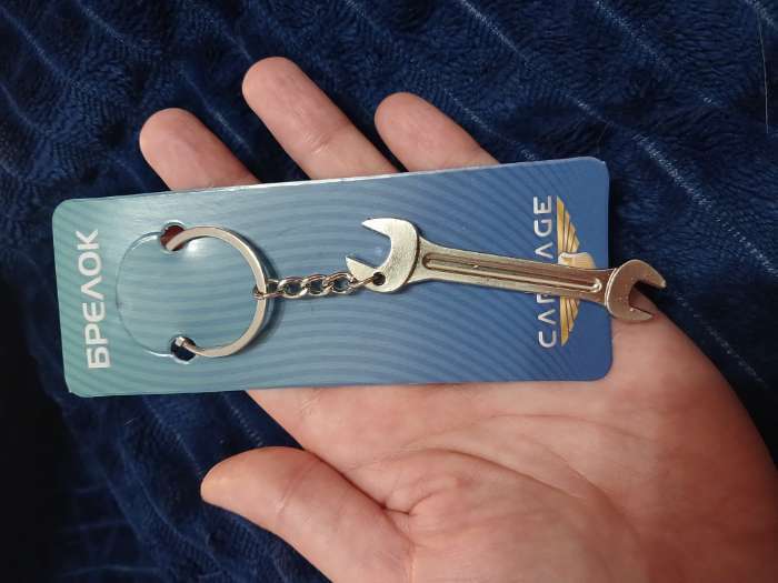 Фотография покупателя товара Брелок для ключей Cartage, "Накидной ключ" - Фото 1