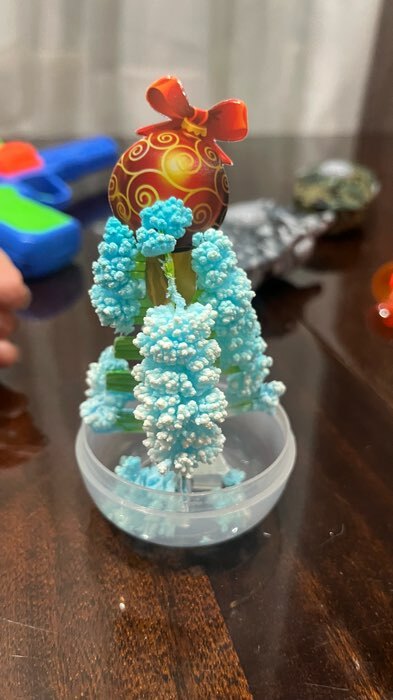 Фотография покупателя товара Набор для опытов «Новогодние кристаллы», цвета МИКС