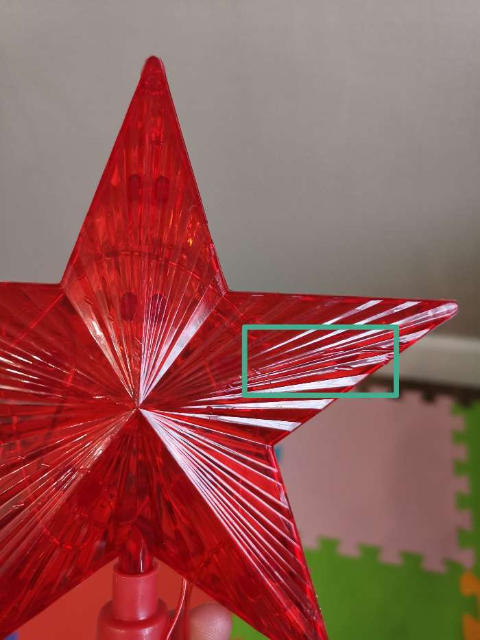 Фотография покупателя товара Светодиодная верхушка на ёлку «Звезда красная» 15 см, 10 LED, провод 2 метра, 220 В, свечение красное - Фото 43