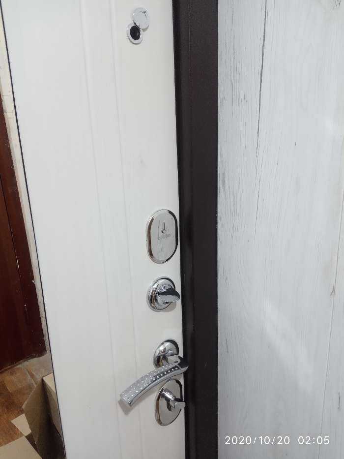 Фотография покупателя товара Дверь входная Ampir Белый ясень 2050х860 (правая) - Фото 1