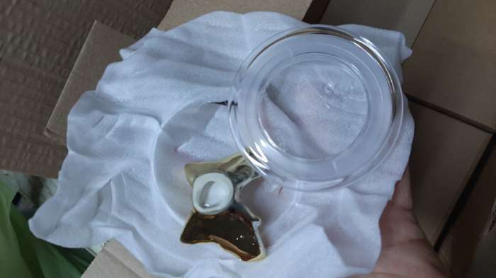 Фотография покупателя товара УЦЕНКА Банка стеклянная для сыпучих продуктов «Бабочка», 500 мл, 12,5×9 см - Фото 1