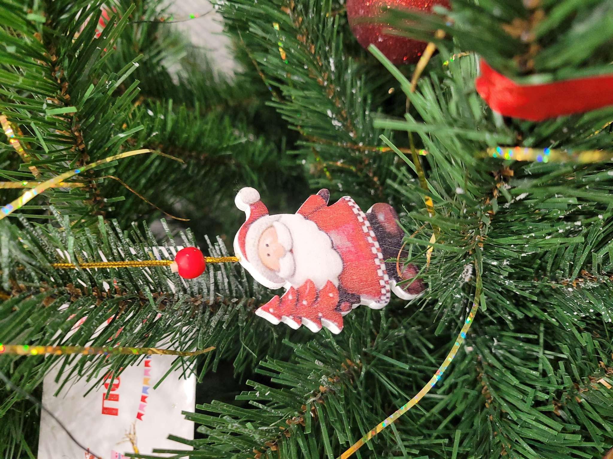 Фотография покупателя товара Подвеска новогодняя деревянная «Снеговик» и «Дед Мороз», МИКС - Фото 3