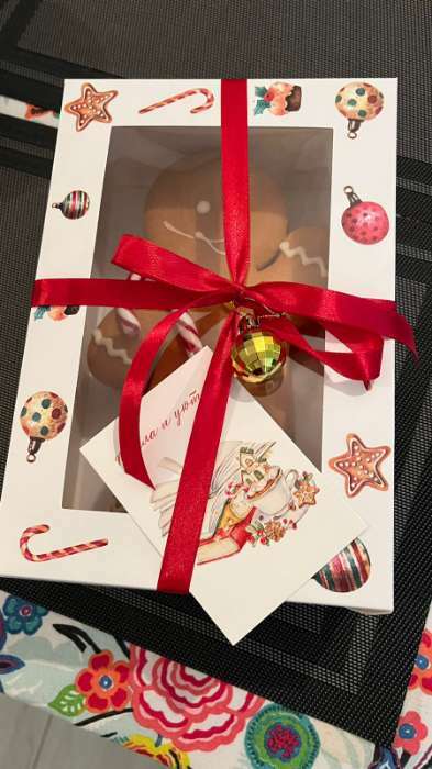 Фотография покупателя товара Упаковка на 6 капкейков с окном "Рождественский домик", 25 х 17 х 10 см - Фото 1