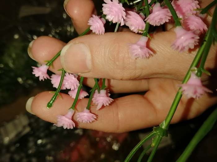 Фотография покупателя товара Цветы искусственные "Ветка гипсофилы" 1х53 см, розовый