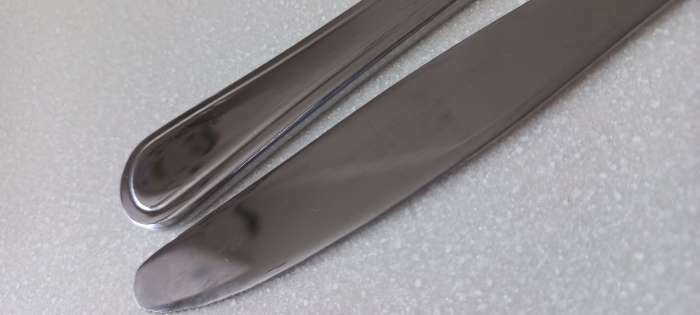 Фотография покупателя товара Нож столовый из нержавеющей стали Magistro Versal, длина 22,8 см, толщина 3,5 мм - Фото 1