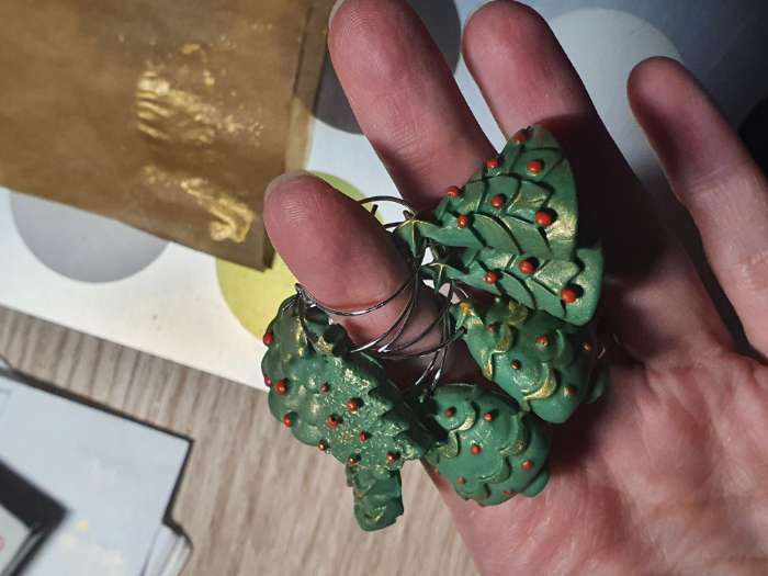 Фотография покупателя товара Молд для заливки «Новогодняя суета», силикон, 8×1.1 см, розовый - Фото 3