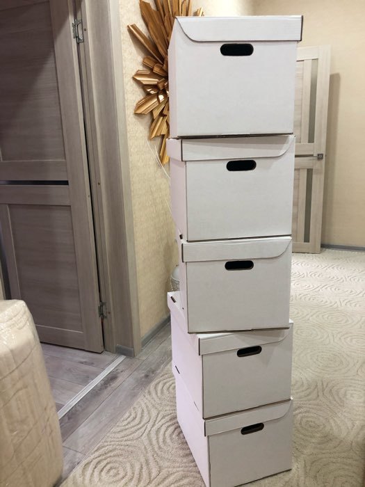 Фотография покупателя товара Коробка для хранения, белая, 40 х 34 х 30 см - Фото 16