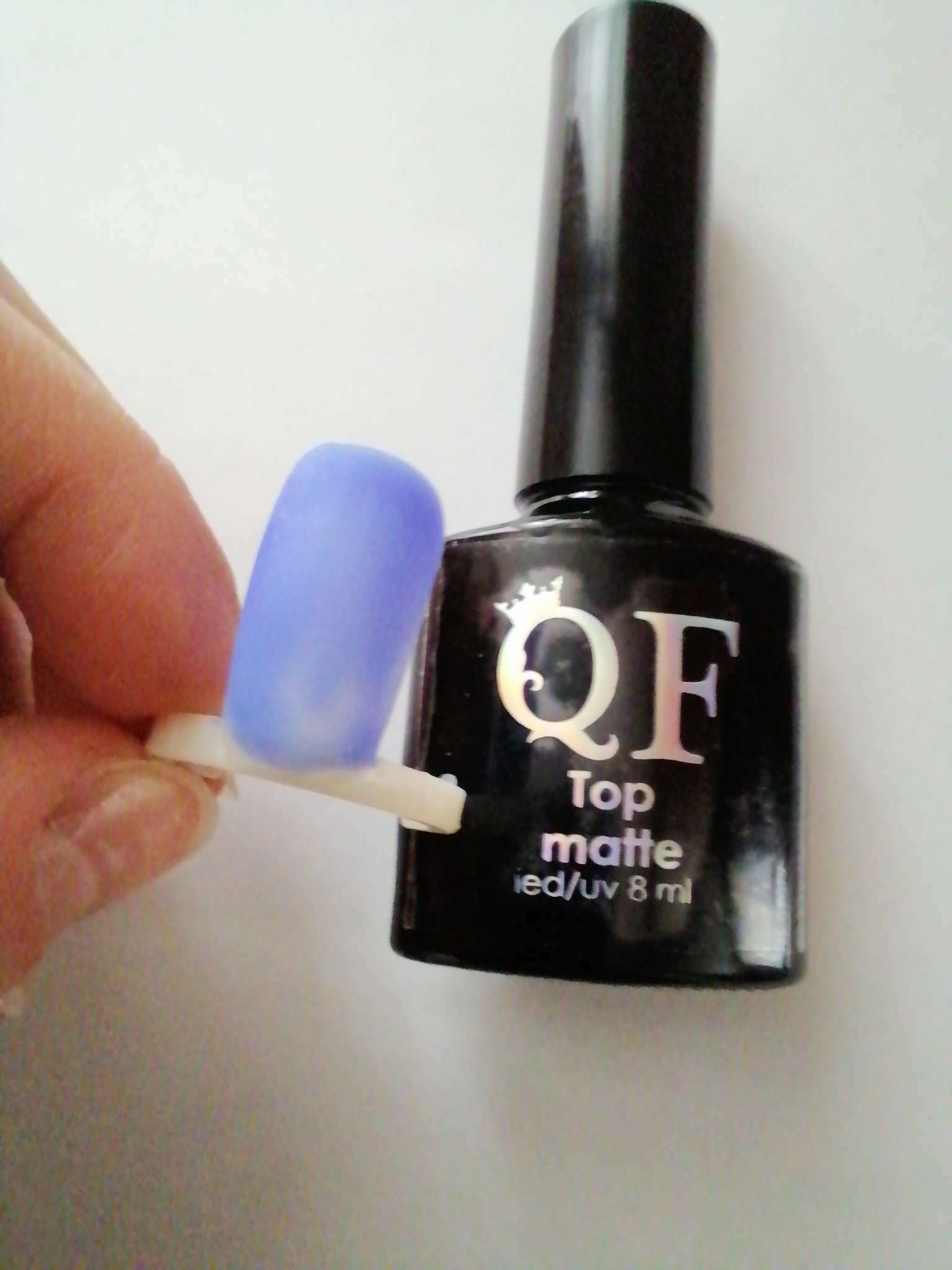 Фотография покупателя товара Топ для ногтей «MATTE», с матовым финишем, 8 мл, LED/UV, цвет прозрачный - Фото 2