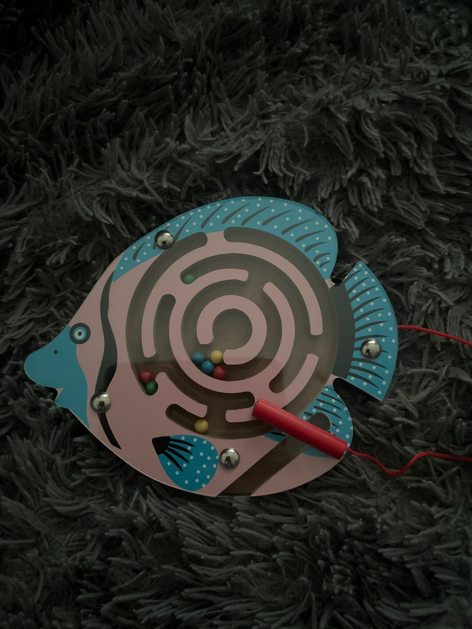 Фотография покупателя товара Лабиринт магнитный малый «Рыбка» цвета МИКС