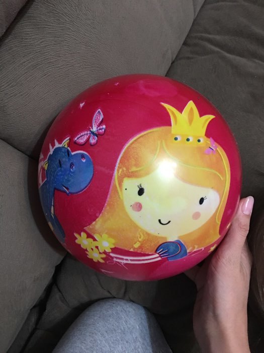 Фотография покупателя товара Мяч детский «Принцесса и Дракоша», d=22 см, 60 г