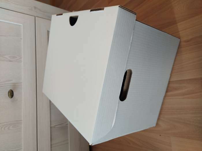 Фотография покупателя товара Коробка для хранения, белая, 40 х 34 х 30 см - Фото 3