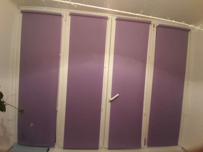 Фотография покупателя товара Рулонная штора «Плайн», 40 х 175 см, цвет гиацинт - Фото 1