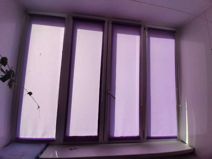 Фотография покупателя товара Рулонная штора «Плайн», 40 х 175 см, цвет гиацинт - Фото 2