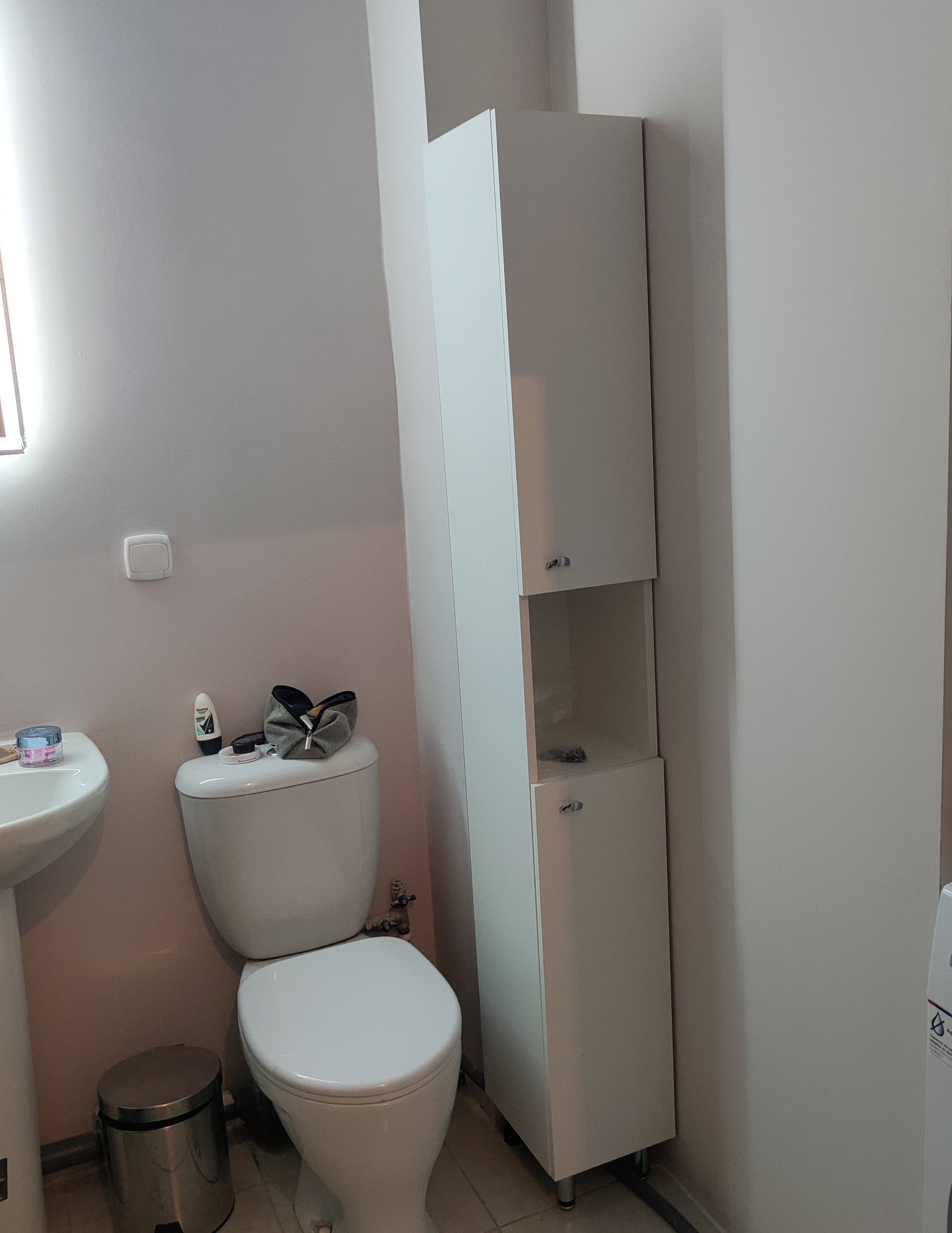 Фотография покупателя товара Пенал для ванной комнаты "Вега 2400" белый, 24 х 30 х 181 см - Фото 1
