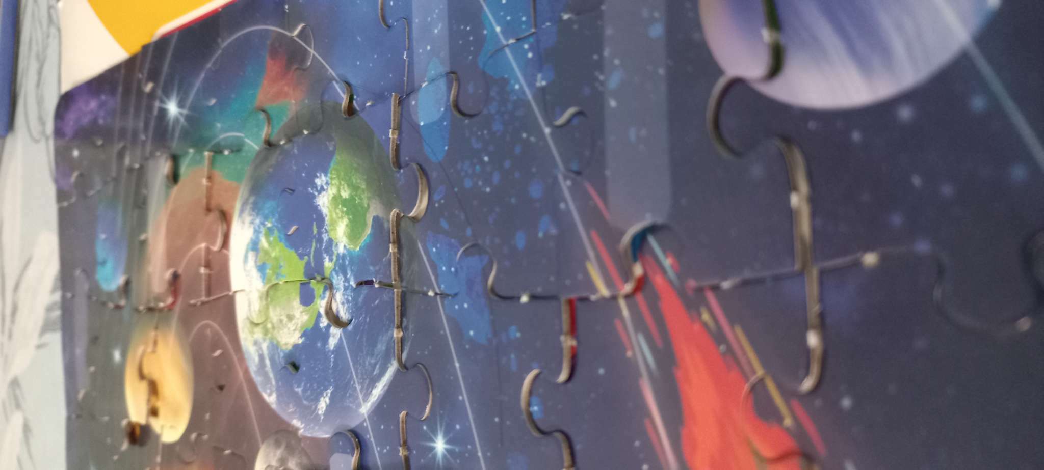 Фотография покупателя товара Обучающий пазл «Солнечная система», с наклейками и карточками - Фото 2