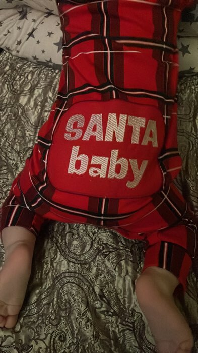 Фотография покупателя товара Комбинезон Крошка Я "Santa baby", рост 74-80 см, красный - Фото 1