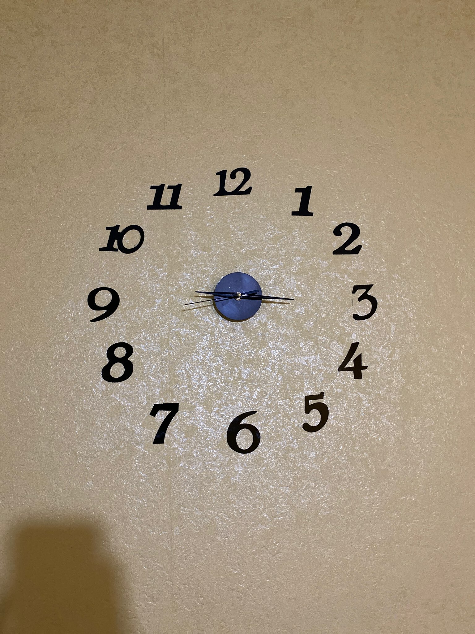 Фотография покупателя товара Часы-наклейка, серия: DIY, "Ясмина", плавный ход, d-45 см, секундная 12 см, цифра 7.5 х 5 см - Фото 11