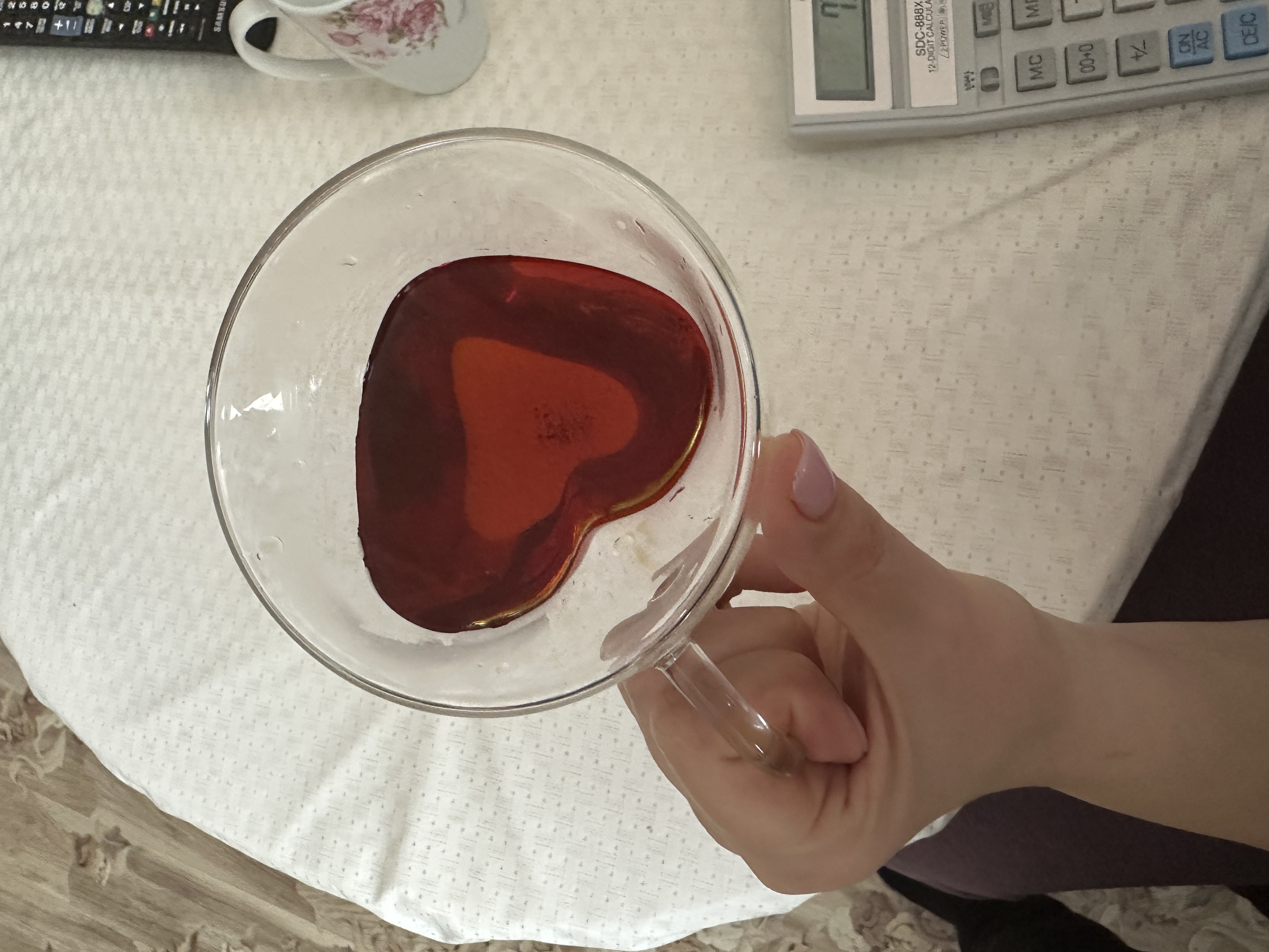 Фотография покупателя товара Кружка с двойными стенками Magistro «Сердце», 250 мл, стекло, прозрачная - Фото 2