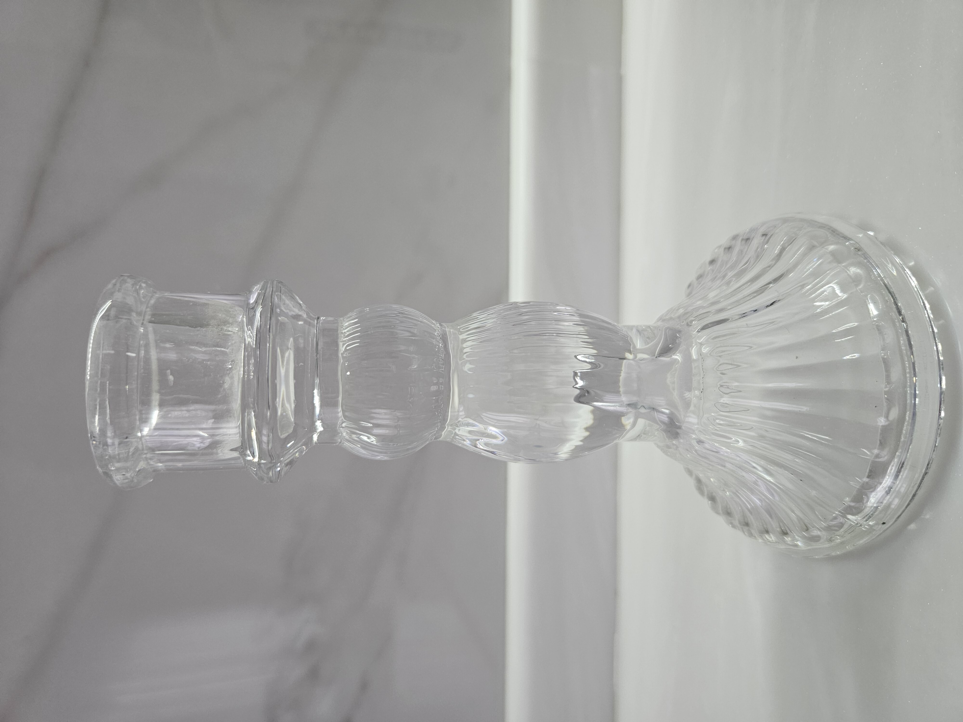Фотография покупателя товара Подсвечник стекло на 1 свечу "Колонна с шарами" прозрачный 15,5х8х8 см - Фото 1