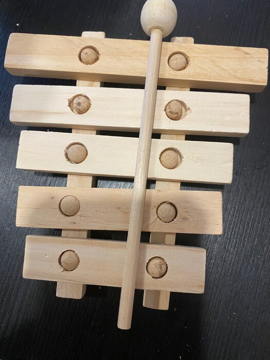 Фотография покупателя товара Игрушка музыкальная «Ксилофон», 5 тонов, 1 палочка, 14х13,2 см