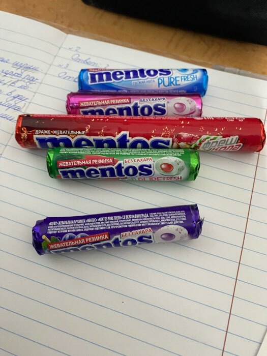 Фотография покупателя товара Жевательная резинка Mentos с жидким центром, со вкусом свежей мяты, 100 г - Фото 1