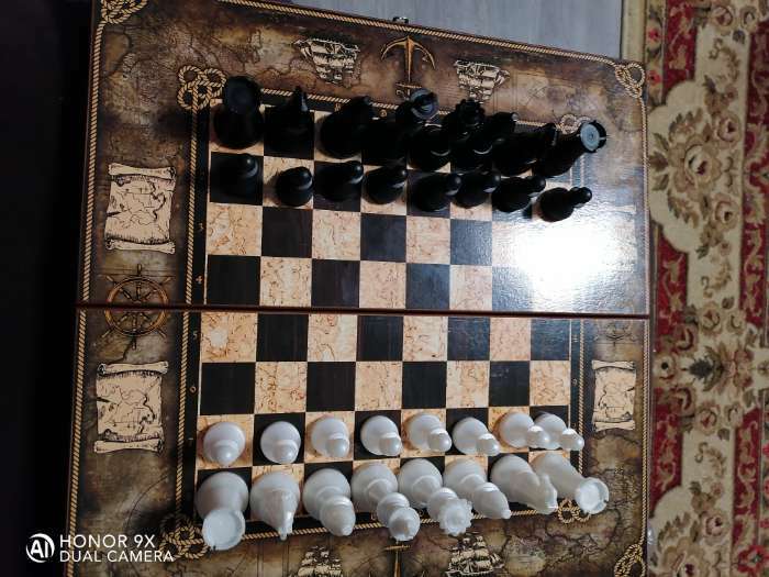 Фотография покупателя товара Шахматные фигуры турнирные, пластик, король h-10.5 см, пешка h-5 см - Фото 1