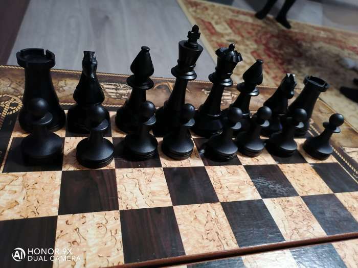 Фотография покупателя товара Шахматные фигуры турнирные, пластик, король h-10.5 см, пешка h-5 см - Фото 2