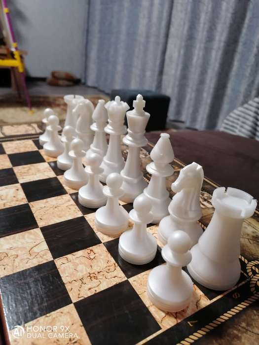 Фотография покупателя товара Шахматные фигуры турнирные, пластик, король h-10.5 см, пешка h-5 см - Фото 3