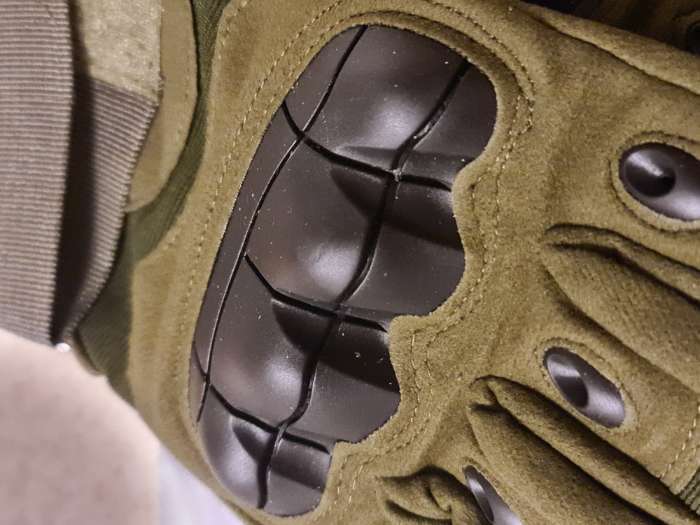 Фотография покупателя товара Перчатки тактические мужские "Storm tactic" с защитой суставов, размер - XL, олива