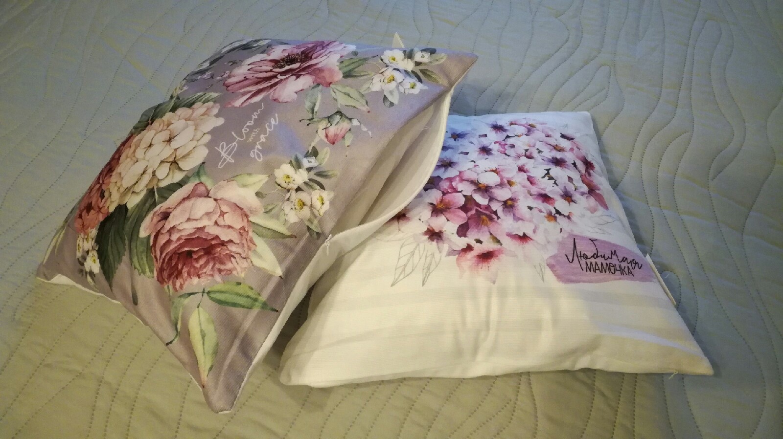 Фотография покупателя товара Наволочка декоративная Этель «Любимая мамочка» 40×40 см, 100% п/э, велюр - Фото 1