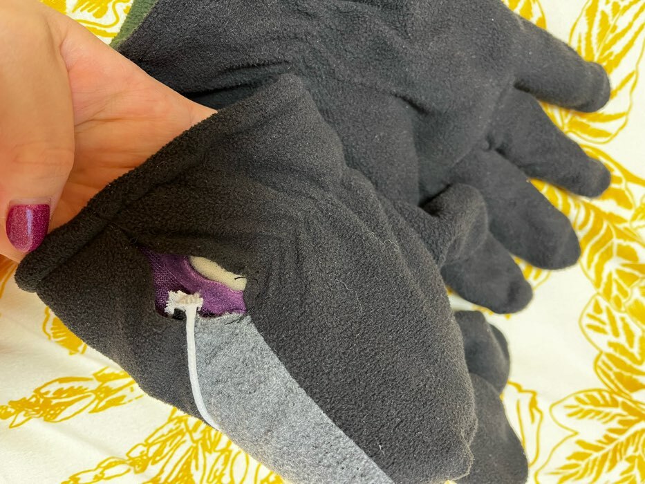 Фотография покупателя товара Перчатки мужские двухслойные MINAKU цв.серый/хаки, р-р 26 см