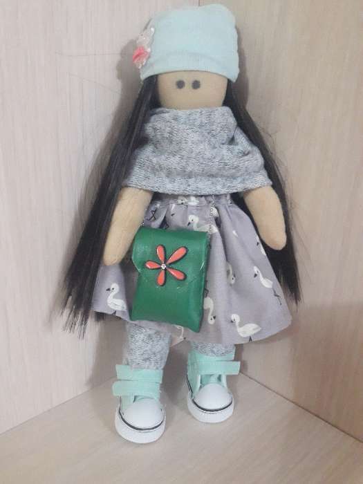 Фотография покупателя товара Набор для шитья. Интерьерная кукла «Лина», 21 см - Фото 3