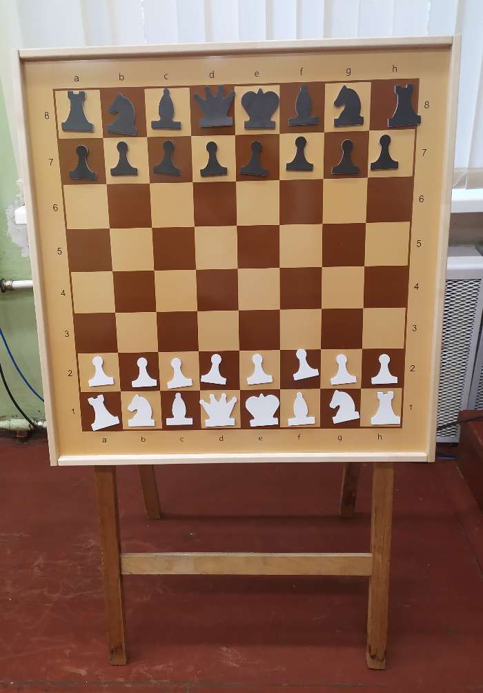 Фотография покупателя товара Демонстрационные шахматы 61 х 61 см, на магнитной доске, король 6.4 см - Фото 1