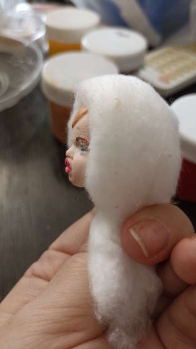 Фотография покупателя товара Молд силикон "Лицо младенца" №5 3х2,5х1,5 см