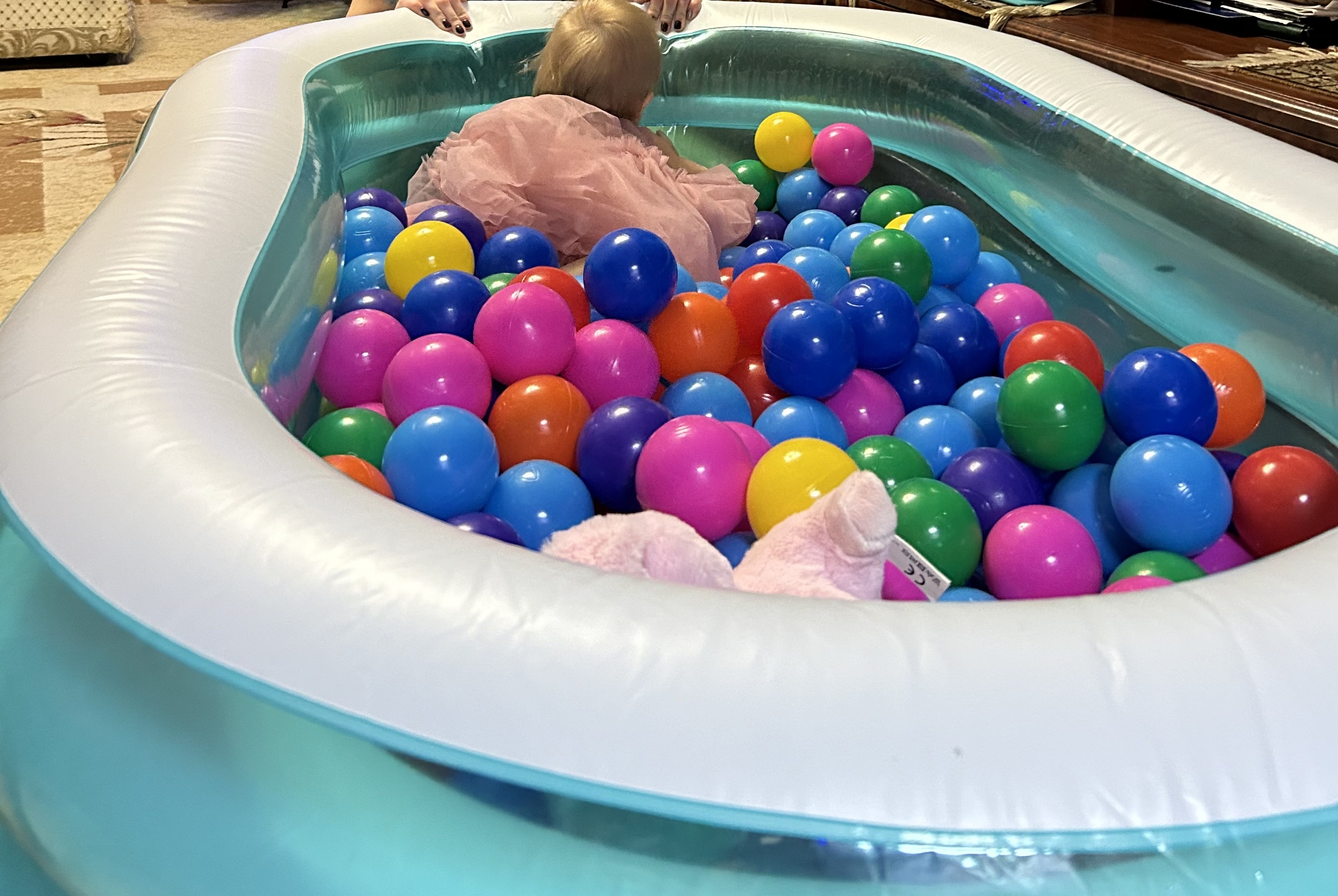 Фотография покупателя товара Шарики для сухого бассейна с рисунком, диаметр шара 7.5 см, набор 500 штук, цвет разноцветный - Фото 6