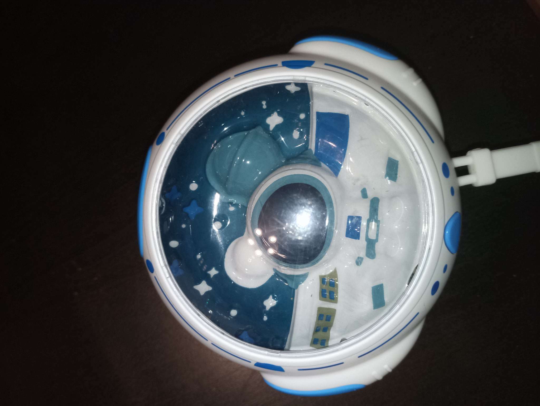 Фотография покупателя товара Ночник RISALUX «Космонавт», LED, согревающий, грелка для рук, USB, АКБ, 10×9×5.8 см, белый, синий - Фото 1