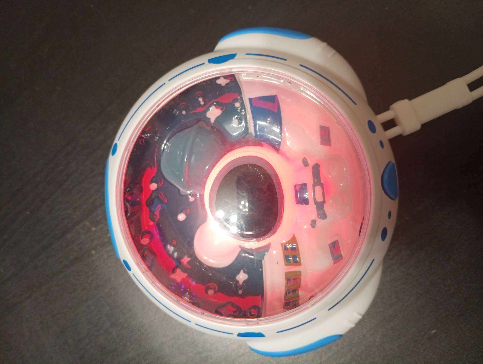 Фотография покупателя товара Ночник RISALUX «Космонавт», LED, согревающий, грелка для рук, USB, АКБ, 10×9×5.8 см, белый, синий - Фото 3