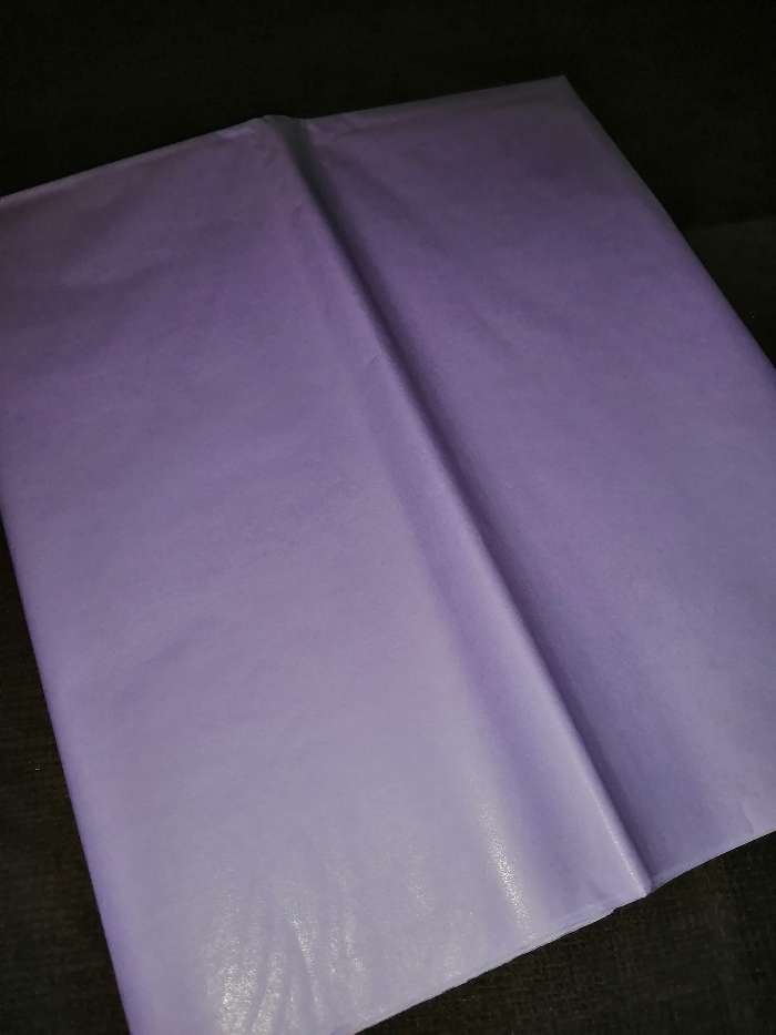 Фотография покупателя товара Бумага упаковочная тишью, лавандовый, 50 см х 66 см