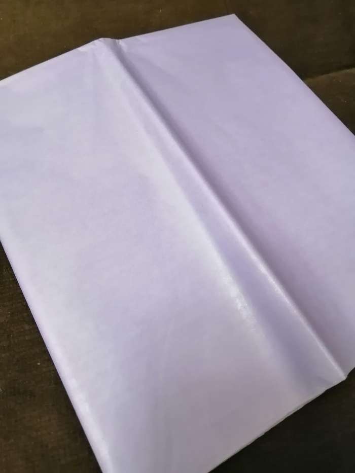 Фотография покупателя товара Бумага упаковочная тишью, лавандовый, 50 см х 66 см - Фото 7