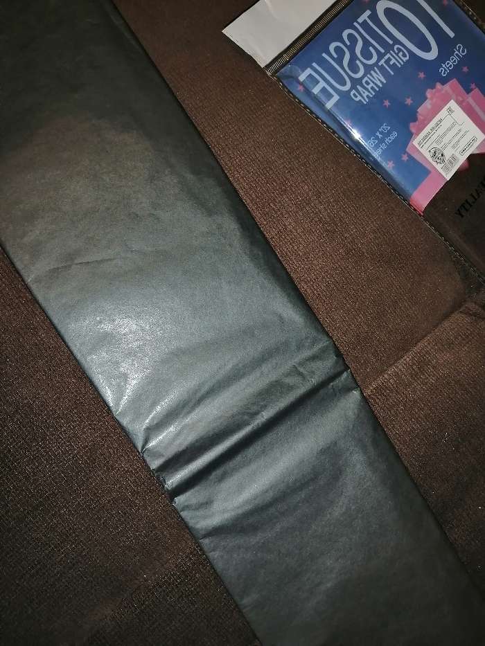 Фотография покупателя товара Бумага упаковочная тишью, черный, 50 х 66 см - Фото 8