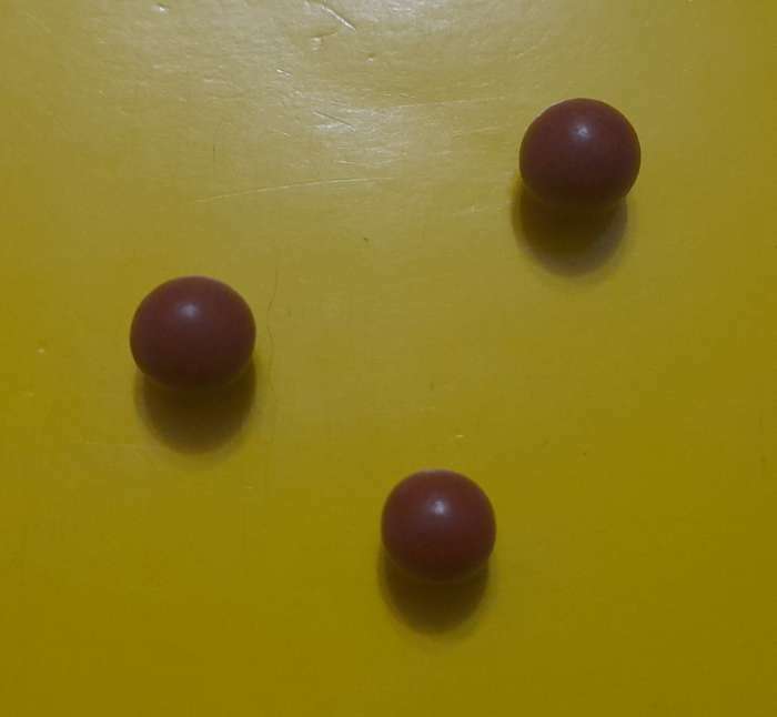 Фотография покупателя товара Набор шариков для рогатки d=10мм (100шт) из глины, микс - Фото 1