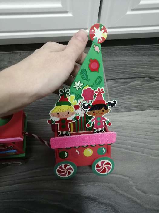 Фотография покупателя товара Набор для творчества - создай новогоднее украшение «Поезд Деда мороза» - Фото 3