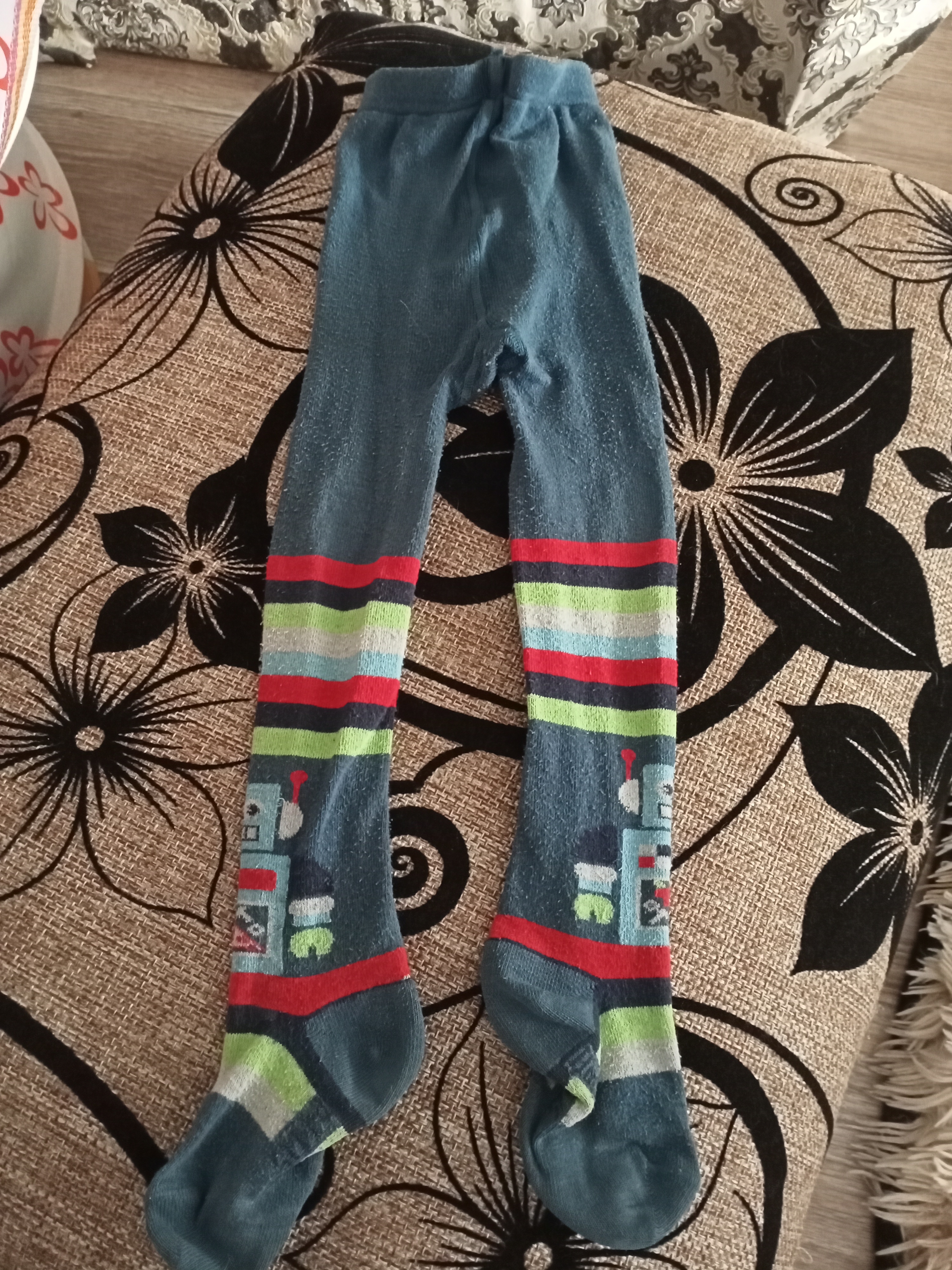 Фотография покупателя товара Колготки для мальчика КДМ1-2632, цвет васильковый, рост 104-110 см
