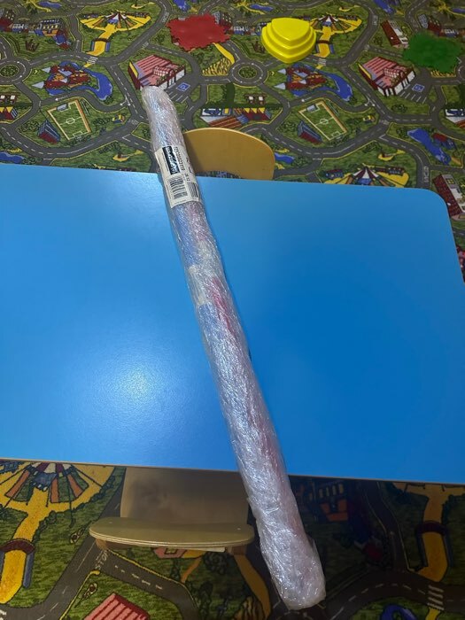 Фотография покупателя товара Палка гимнастическая 100 см, цвет голубой