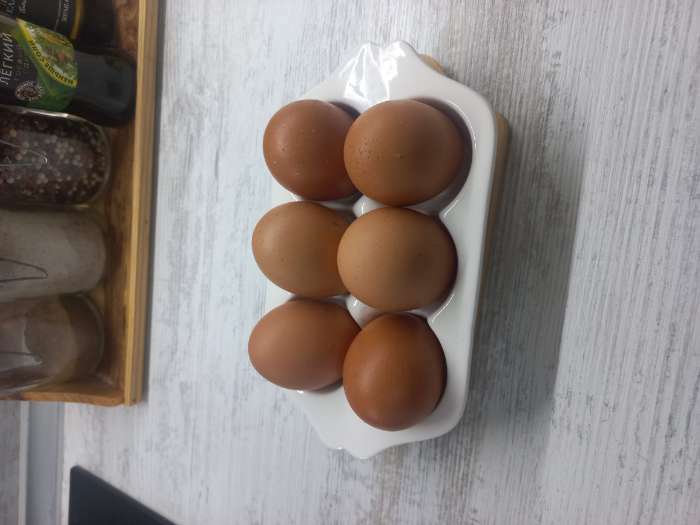 Фотография покупателя товара Подставка фарфоровая для яиц 6 ячеек Bella Tenero, 19,2×11×3,6 см, цвет белый - Фото 1