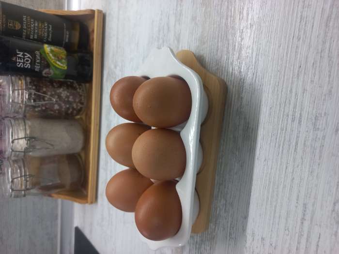 Фотография покупателя товара Подставка фарфоровая для яиц 6 ячеек Bella Tenero, 19,2×11×3,6 см, цвет белый - Фото 3