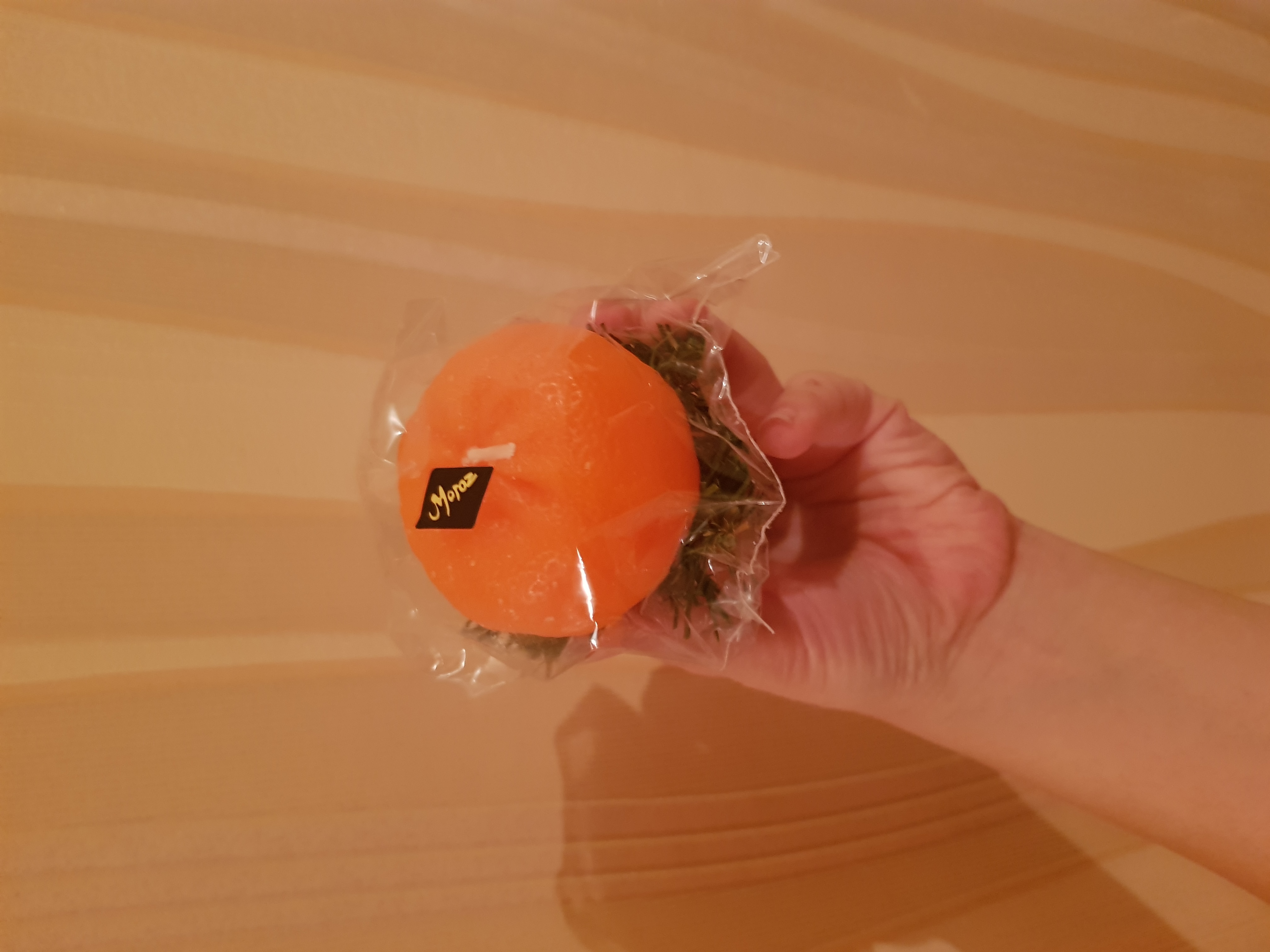 Фотография покупателя товара Свеча декоративная "Новогодний апельсин половинка",10х10х6,2 см - Фото 45