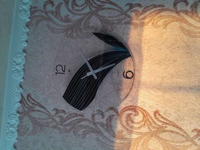 Фотография покупателя товара Часы настенные интерьерные «Черный лотос», бесшумные, плавный ход, d=39 см, от батарейки 1×АА - Фото 1